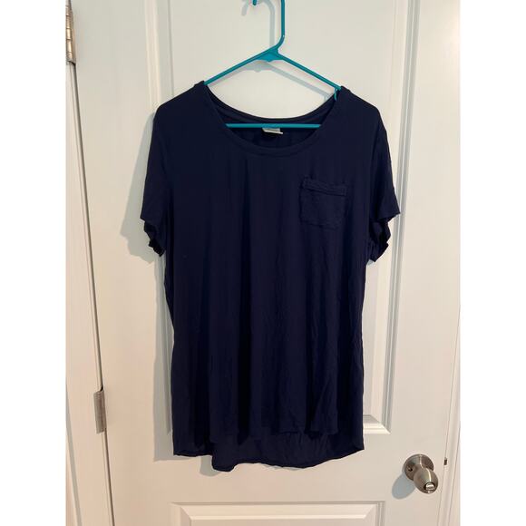SOMA Blue Pajama Lounge T-Shirt Top with Pocket – Size XL - Picture 1 of 5